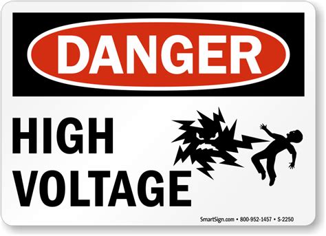 High Voltage Signs | Fast, Free Shipping from MySafetySign