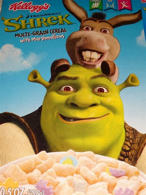 VINTAGE CEREAL BOX Kellogg's SHREK with Marshmallows 2007 | eBay in 2022 | Shrek, Kelloggs ...