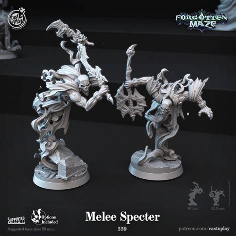 Dnd Warrior Spectre Miniature Spirit Warrior DND Dungeons and Dragons D ...