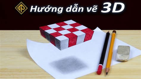 Hướng dẫn cách vẽ tranh 3d bằng bút chì đơn giản cho người mới học