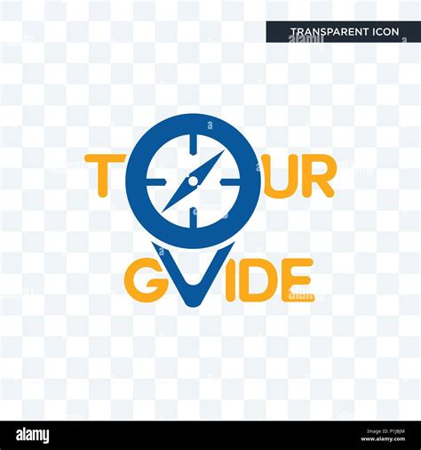 tour guide vector icon isolated on transparent background, tour guide ...