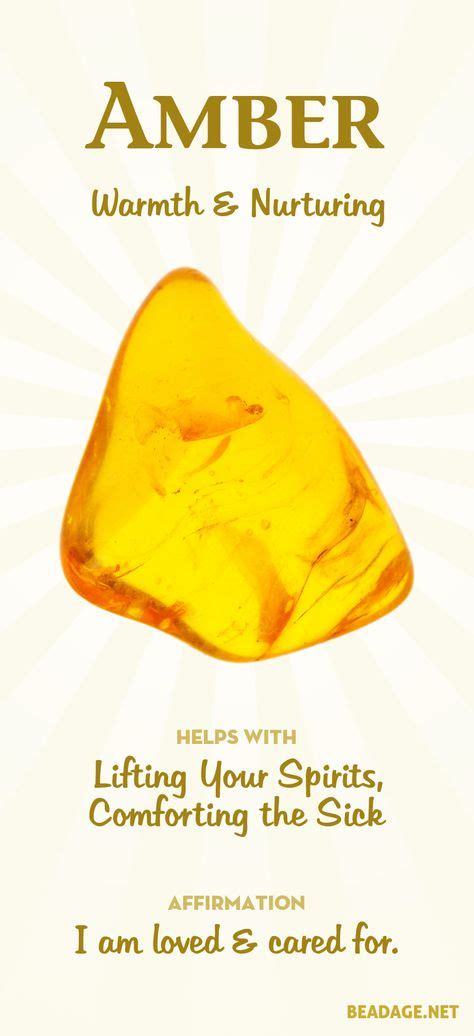 Amber Meaning and Properties (With images) | Crystal healing stones, Gemstone healing, Energy ...