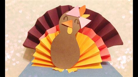 DIY 3D Paper Turkey - YouTube