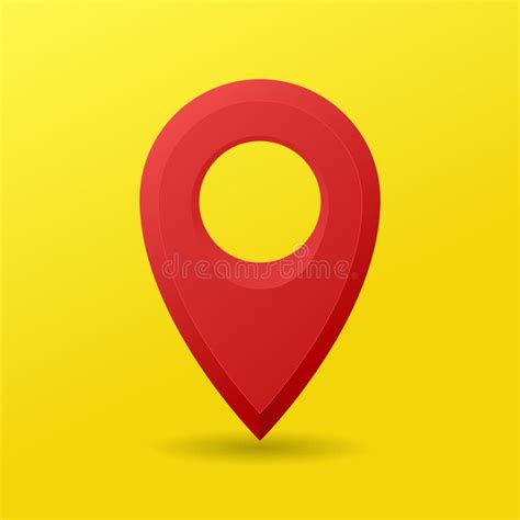 3D Realistic Location or Pin or Address Map Icon Stock Vector ...