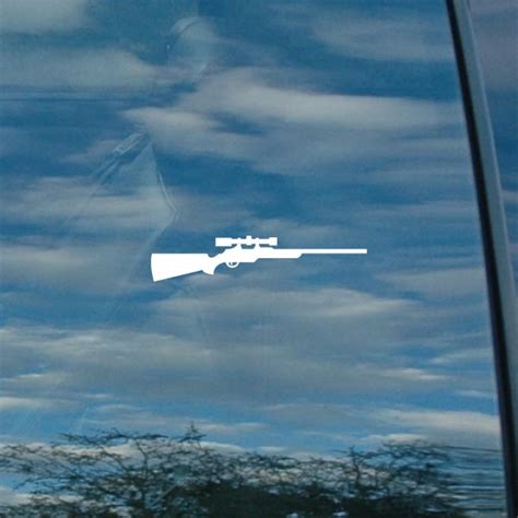 Hunting Rifle Vinyl Decal Style 18