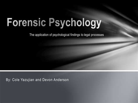 Forensic Psychology