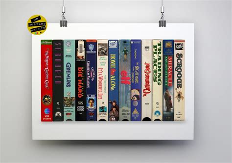 Christmas Movies VHS Print, Christmas Card, Poster, Art, Gift, Classic Christmas Films ...