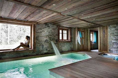 47 Coolest Home Sauna Design Ideas (With images) | Indoor pool design, Indoor swimming pool ...