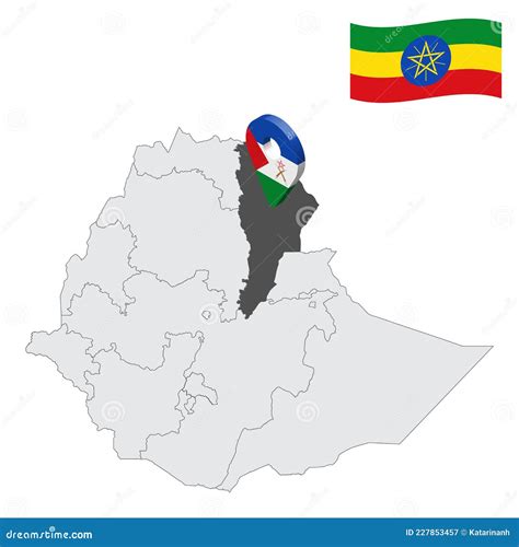 Afar Region Of Ethiopia Vector Map Design | CartoonDealer.com #301739479