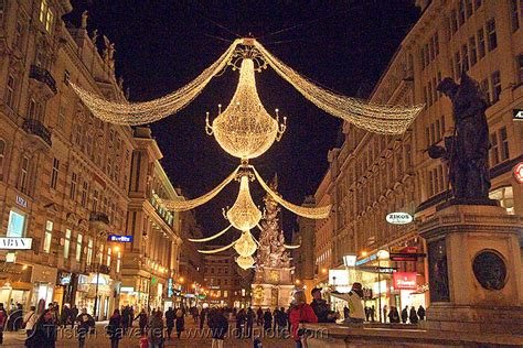 christmas street lights, vienna