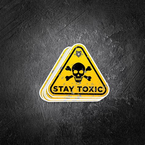 Stay Toxic (skull) Vinyl Decal - PatchOps