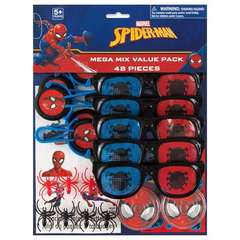 Spiderman Party Favors for 8, 48pcs - Walmart.com - Walmart.com