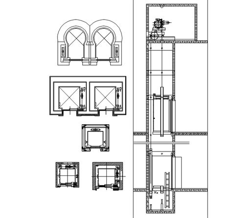 Elevator CAD Drawings Download - Cadbull