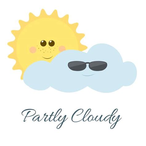 Partly Cloudy Cartoon Illustrations, Royalty-Free Vector Graphics ...