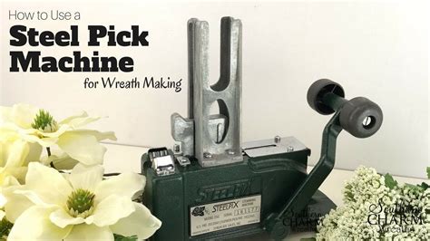 How to Use a Steel Pick Machine for Wreath Making | How to make wreaths, Wreath making machine ...