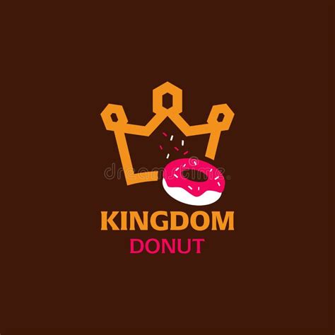 King Donut Logo stock illustration. Illustration of cream - 248269187