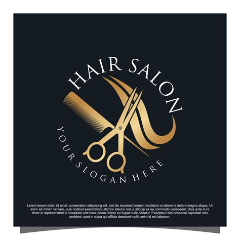 Hair salon logo design Premium Vector 10840472 Vector Art at Vecteezy