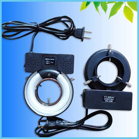 Fluorescent Ring Light 47mm Inner Dia. Ring Lamp Lighting Source 220V 8W-in Microscopes from ...