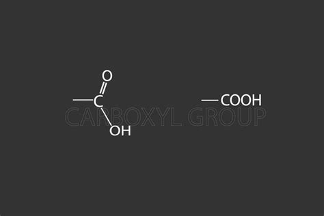 Carboxyl group molecular skeletal chemical formula 36388708 Vector Art ...