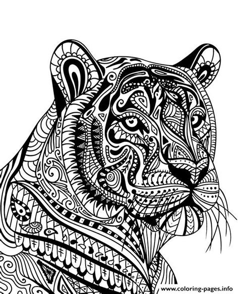 Print mandala tiger adult animal coloring pages | Animal coloring pages, Mandala coloring pages ...