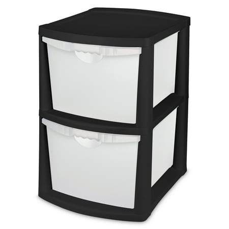 Sterilite 2 Drawer Unit, Black - Walmart.com