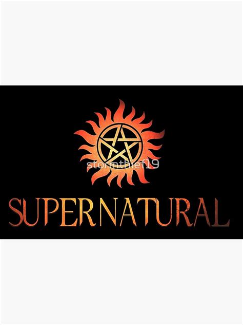 "Supernatural logo in RED" Poster for Sale by stormthief19 | Redbubble