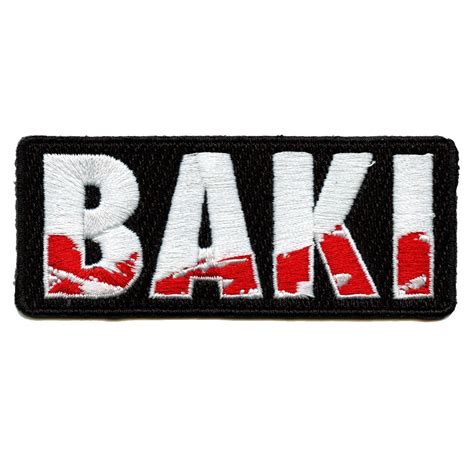 Baki Anime Logo Box Embroidered Iron On Patch