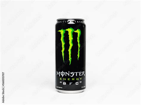 DRESDEN, GERMANY - 26. January 2023: Monster Energy "BFC" 32oz beverage. Big energy drink can ...