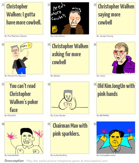 Christopher Walken: I gotta have more cowbell. - Drawception