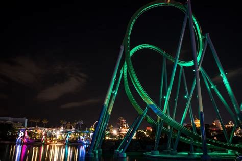 Hulk Roller Coaster Night