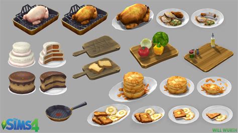 The Sims 4: Food by DeadXIII on DeviantArt