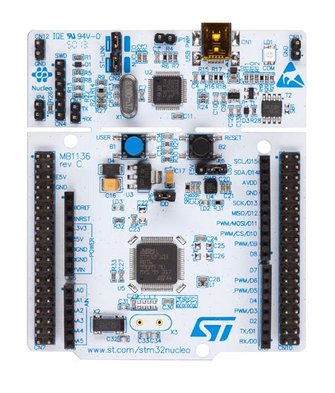 NUCLEO-F103RB - STM32 Nucleo-64 development board with STM32F103RB MCU, supports Arduino and ST ...