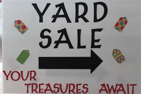Pin by Sarah Martini on Craft Ideas | For sale sign, Yard sale signs, Yard sale