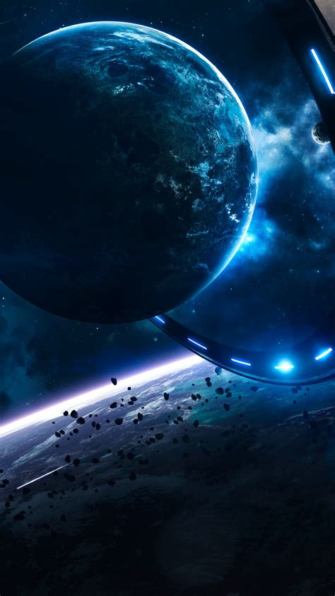 Blue Planets Wallpaper