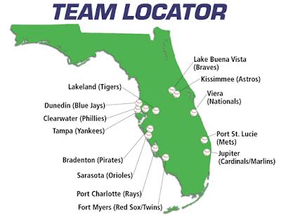 XM MLB Chat: Florida Grapefruit League Map