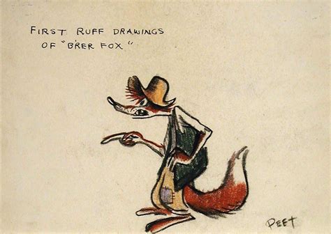 Deja View: Peet's and Kahl's Brer Fox | Character sketches, Bill peet ...