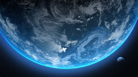 Planet Earth Wallpaper 4K, Orbit, Outer space, Cosmos