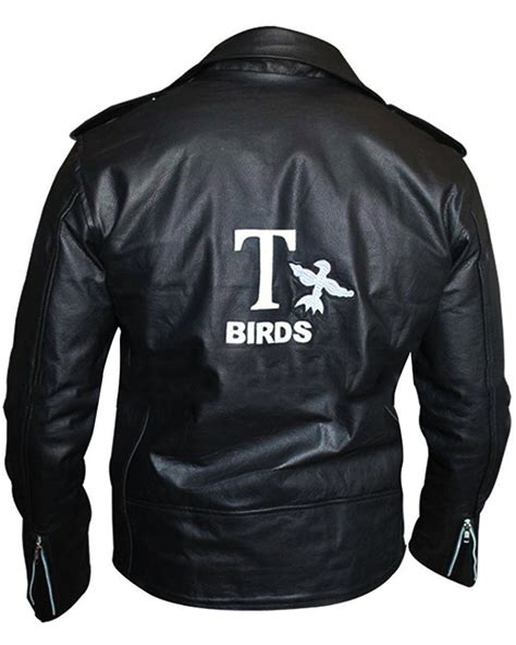 John Travolta Grease T Birds Black Jacket | Grease Danny Zuko Leather ...