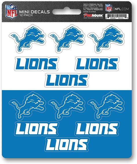 NFL Detroit Lions Die Cut Vinyl Decal Wall Decals Décor