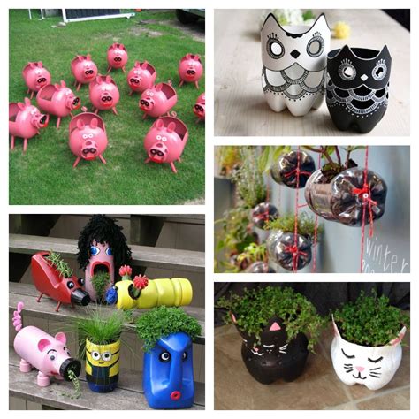 45 Crafts made of plastic bottles for the garden - Simple and original ...