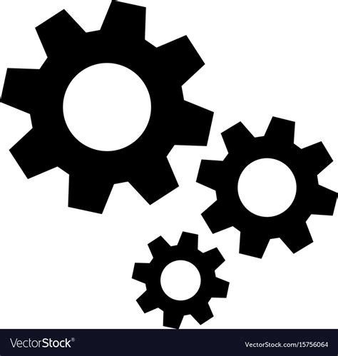 Gears icon Royalty Free Vector Image - VectorStock