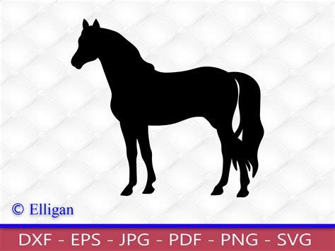 Horse Standing, Silhouette, SVG, PNG - Etsy UK