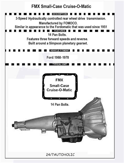 Ford Aod Transmission Identification Chart