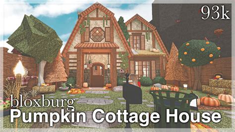 Bloxburg - Pumpkin Cottage House Speedbuild - YouTube