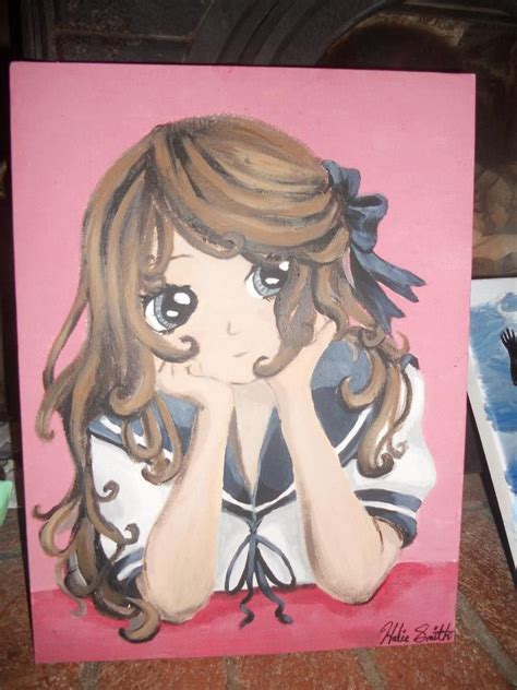 anime painting (acrylic) | MY SISTER ART! | Pinterest