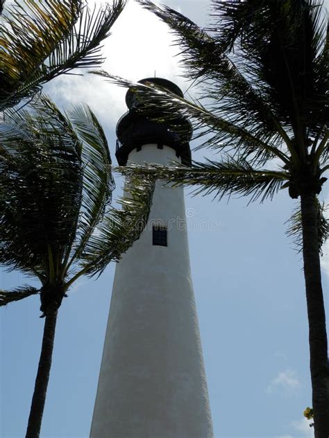 Lighthouse on Biscayne Bay, Florida Stock Photo - Image of cape, light ...