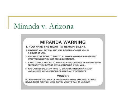 Miranda v. Arizona