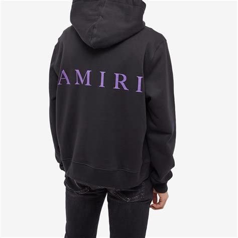 AMIRI MA Logo Hoodie Black & Purple | END. (UK)