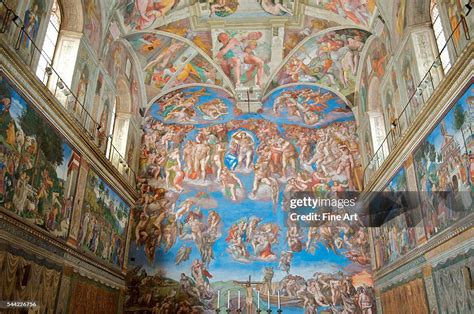 Michelangelo, Last Judgment fresco from the Sistine Chapel,... News ...