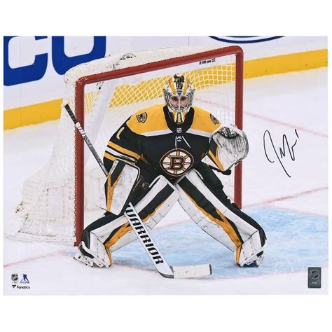 Jeremy Swayman Boston Bruins Autographed 16" x 20" Black Jersey In Net Photograph in 2022 ...